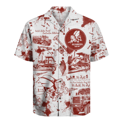 US Navy Seabees 250th Years Of Service Hawaiian Shirt