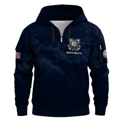 US Coast Guard Quarter Zip Hoodie