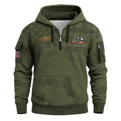 America 250 - US Army Ranger All-Over Quarter Zip Hoodie