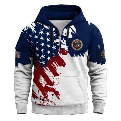 America 250 - US Army AirBorne All-Over Quarter Zip Hoodie