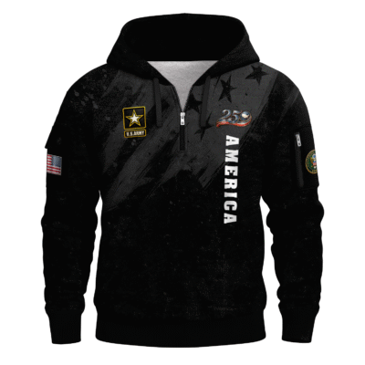 America 250 – US Army All-Over Quarter Zip Hoodie