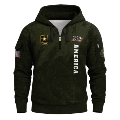 America 250 – US Army All-Over Quarter Zip Hoodie