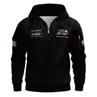 America 250 – US Navy All-Over Quarter Zip Hoodie