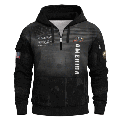 America 250 – US Navy All-Over Quarter Zip Hoodie