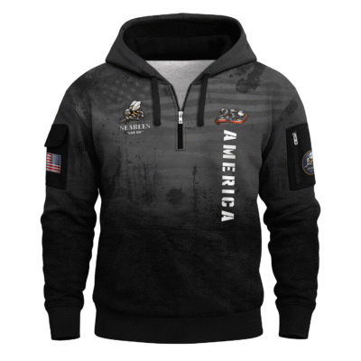 America 250 – US Navy All-Over Quarter Zip Hoodie