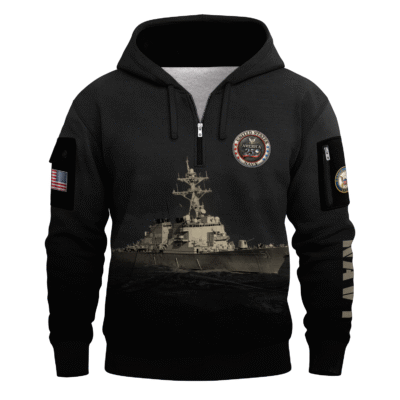 America 250 – US Navy All-Over Quarter Zip Hoodie