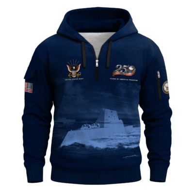 America 250 – US Navy All-Over Quarter Zip Hoodie