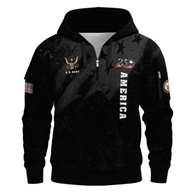 America 250 – US Navy All-Over Quarter Zip Hoodie