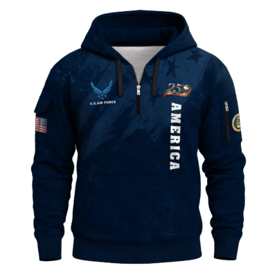 America 250 - US Air Force All-Over Quarter Zip Hoodie