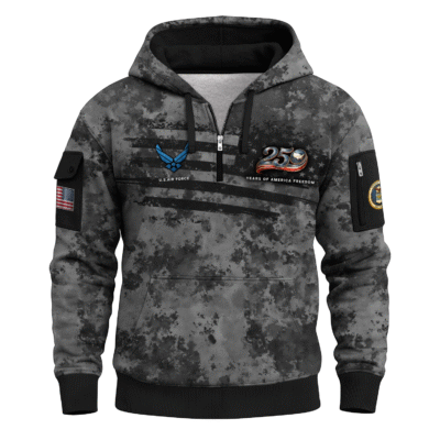 America 250 - US Air Force All-Over Quarter Zip Hoodie
