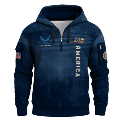 America 250 - US Air Force All-Over Quarter Zip Hoodie