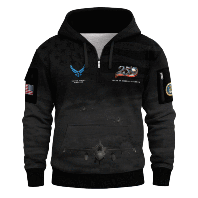 America 250 - US Air Force All-Over Quarter Zip Hoodie