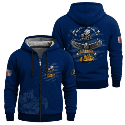 US Navy SeaBees Full Zip Hoodie