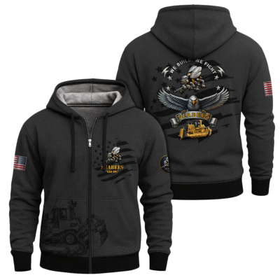 US Navy SeaBees Full Zip Hoodie