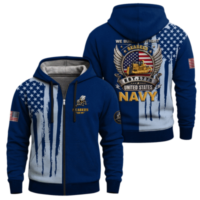 US Navy SeaBees Full Zip Hoodie