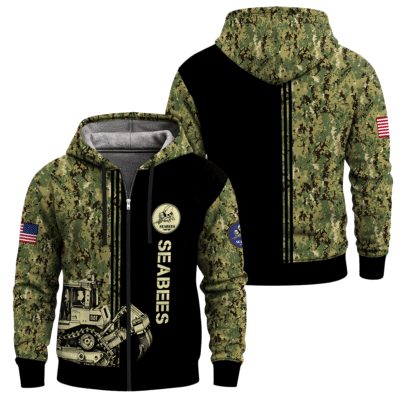 US Navy SeaBees Full Zip Hoodie