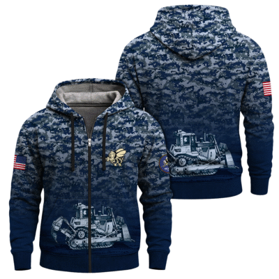 US Navy SeaBees Full Zip Hoodie