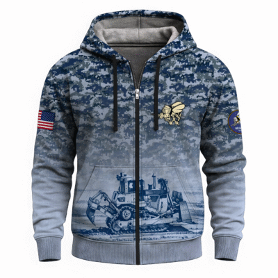 US Navy SeaBees Full Zip Hoodie