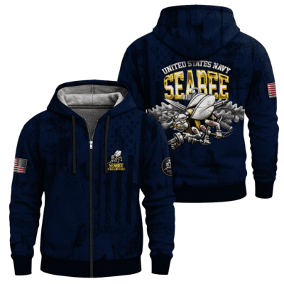 US Navy SeaBees Full Zip Hoodie