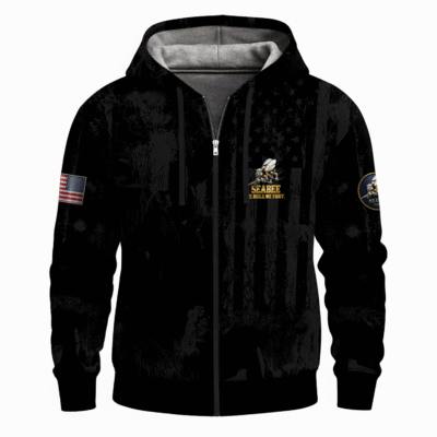 US Navy SeaBees Full Zip Hoodie