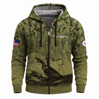 US Navy Submarine Full Zip Hoodie