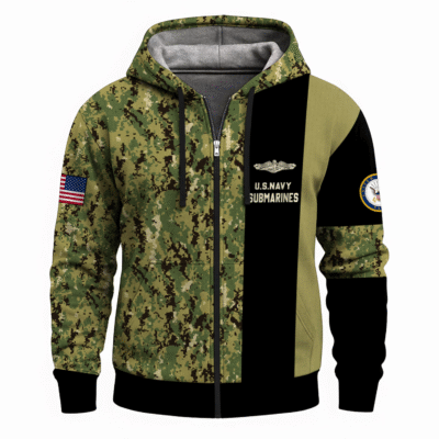 US Navy Submarine Full Zip Hoodie
