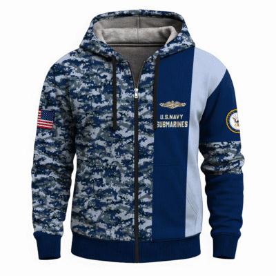 US Navy Submarine Full Zip Hoodie