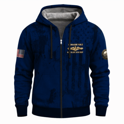 US Navy Submarine Full Zip Hoodie