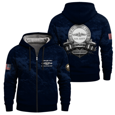US Navy Submarine Full Zip Hoodie