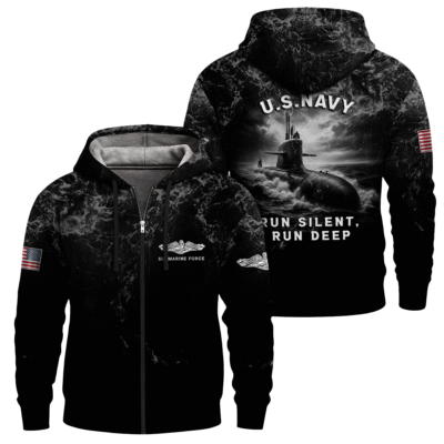 US Navy Submarine Full Zip Hoodie