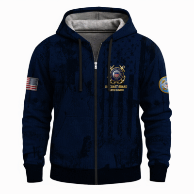 US Coast Guard Full Zip Hoodie