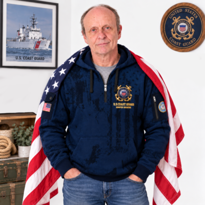 US Coast Guard Quarter Zip Hoodie