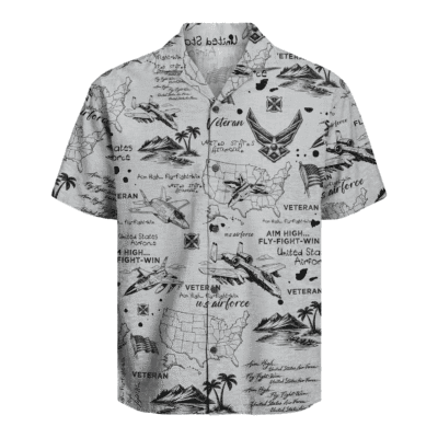 US Air Force Veteran Hawaiian Shirt