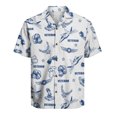 US Air Force Veteran Hawaiian Shirt