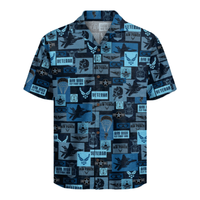 US Air Force Veteran Hawaiian Shirt