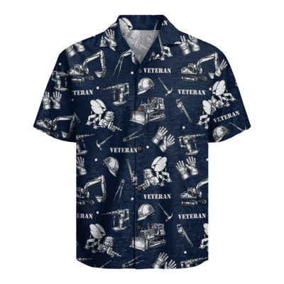 US Navy Seabees Veteran Hawaiian Shirt