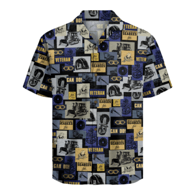 US Navy Seabees Veteran Hawaiian Shirt