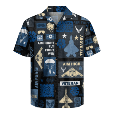 US Air Force Veteran Hawaiian Shirt