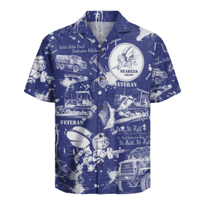 US Navy Seabees Veteran Hawaiian Shirt