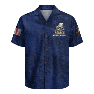 US Navy Seabees Veteran Hawaiian Shirt