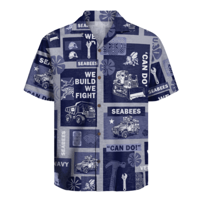 US Navy Seabees Hawaiian Shirt