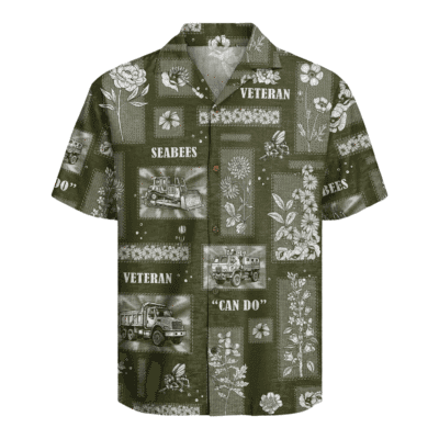 US Navy Seabees Veteran Hawaiian Shirt