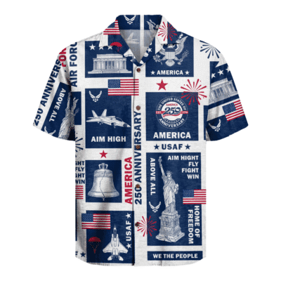 US Air Force – America 250th Anniversary Hawaiian Shirt