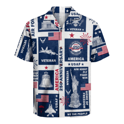 US Air Force – America 250th Anniversary Hawaiian Shirt