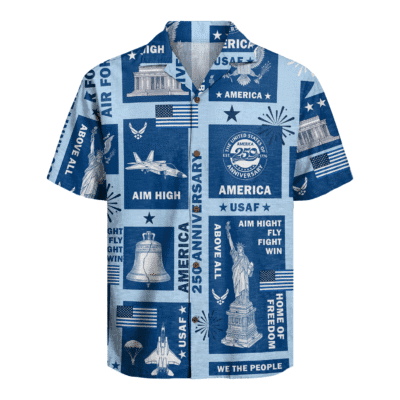 US Air Force – America 250th Anniversary Hawaiian Shirt