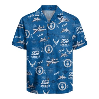 US Air Force – America 250th Anniversary Hawaiian Shirt