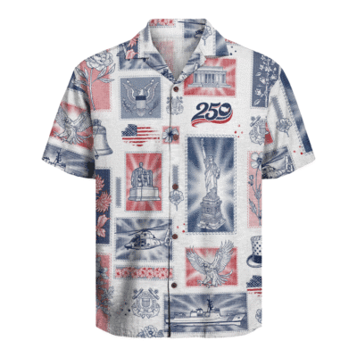 US Coast Guard – America 250th Anniversary Hawaiian Shirt