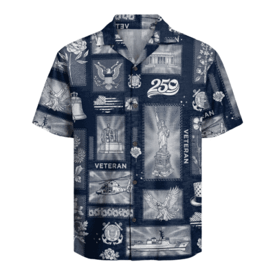 US Coast Guard Veteran – America 250th Anniversary Hawaiian Shirt