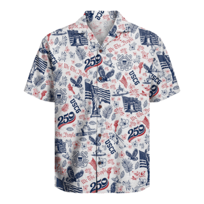 US Coast Guard – America 250th Anniversary Hawaiian Shirt