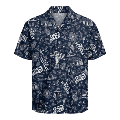 US Coast Guard Veteran – America 250th Anniversary Hawaiian Shirt